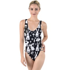 High Leg Strappy Swimsuit 