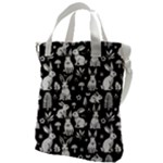Easter bunny pattern Canvas Messenger Bag