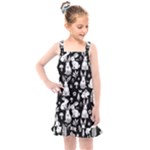 Easter bunny pattern Kids  Overall Dress