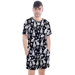 Men s Mesh T-Shirt and Shorts Set 