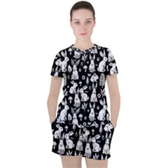 Women s Mesh T-Shirt and Shorts Set 