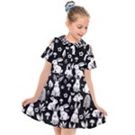 Easter bunny pattern Kids  Short Sleeve Shirt Dress