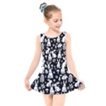 Easter bunny pattern Kids  Skater Dress Swimsuit
