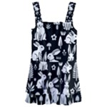 Easter bunny pattern Kids  Layered Skirt Swimsuit