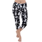 Easter bunny pattern Lightweight Velour Capri Yoga Leggings