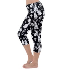 Lightweight Velour Capri Yoga Leggings 