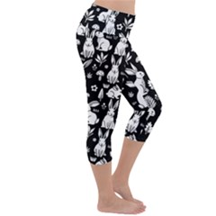 Lightweight Velour Capri Yoga Leggings 