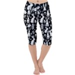 Easter bunny pattern Lightweight Velour Cropped Yoga Leggings