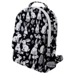 Easter bunny pattern Flap Pocket Backpack (Small)