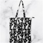 Easter bunny pattern Double Zip Up Tote Bag