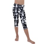 Easter bunny pattern Kids  Lightweight Velour Capri Leggings 