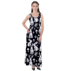 Sleeveless Velour Maxi Dress 