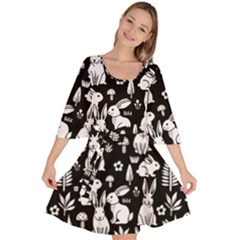 Velour Kimono Dress 