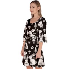 Velour Kimono Dress 