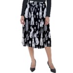 Easter bunny pattern Classic Velour Midi Skirt 