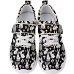 Easter bunny pattern Men s Velcro Strap Shoes