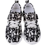 Easter bunny pattern Women s Velcro Strap Shoes