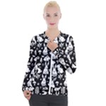 Easter bunny pattern Casual Zip Up Jacket