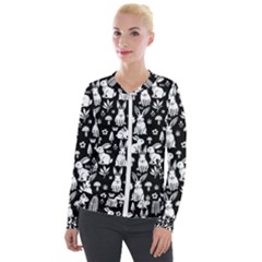 Velvet Zip Up Jacket 