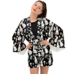 Easter bunny pattern Long Sleeve Kimono