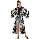 Easter bunny pattern Maxi Kimono