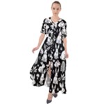 Easter bunny pattern Waist Tie Boho Maxi Dress