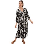 Easter bunny pattern Grecian Style  Maxi Dress