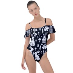 Frill Detail One Piece Swimsuit 