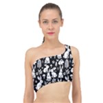 Easter bunny pattern Spliced Up Bikini Top 
