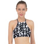 Easter bunny pattern Halter Bikini Top