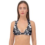 Easter bunny pattern Double Strap Halter Bikini Top