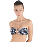 Easter bunny pattern Twist Bandeau Bikini Top