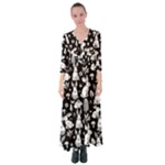 Easter bunny pattern Button Up Maxi Dress