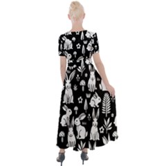 Button Up Short Sleeve Maxi Dress 