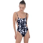 Easter bunny pattern Tie Strap One Piece Swimsuit