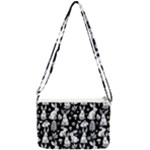 Easter bunny pattern Double Gusset Crossbody Bag
