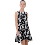 Easter bunny pattern Frill Swing Dress