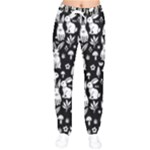 Easter bunny pattern Women Velvet Drawstring Pants