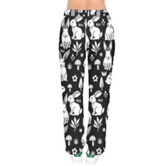Women Velvet Drawstring Pants 