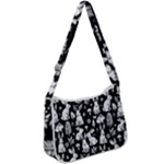 Easter bunny pattern Zip Up Shoulder Bag