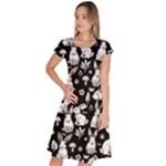 Easter bunny pattern Classic Short Sleeve Dress