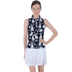 Easter bunny pattern Women s Sleeveless Polo T-Shirt