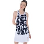 Easter bunny pattern Racer Back Mesh Tank Top
