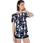Easter bunny pattern Perpetual Short Sleeve T-Shirt