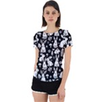 Easter bunny pattern Back Cut Out Sport T-Shirt