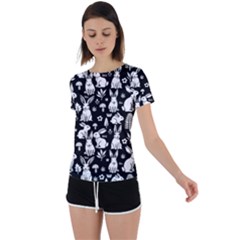 Back Circle Cutout Sports T-Shirt 