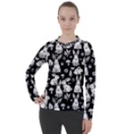Easter bunny pattern Women s Pique Long Sleeve T-Shirt