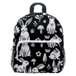Easter bunny pattern Kids  Age 5-10 Lightweight School Backpack with Side Pockets