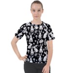 Easter bunny pattern Women s Sport Raglan T-Shirt