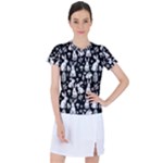 Easter bunny pattern Women s Sports Top